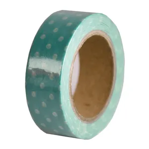 چسب نواری طرح‌ خالخالی کد CHFKSA070398 عرض 1.5 سانتی متر