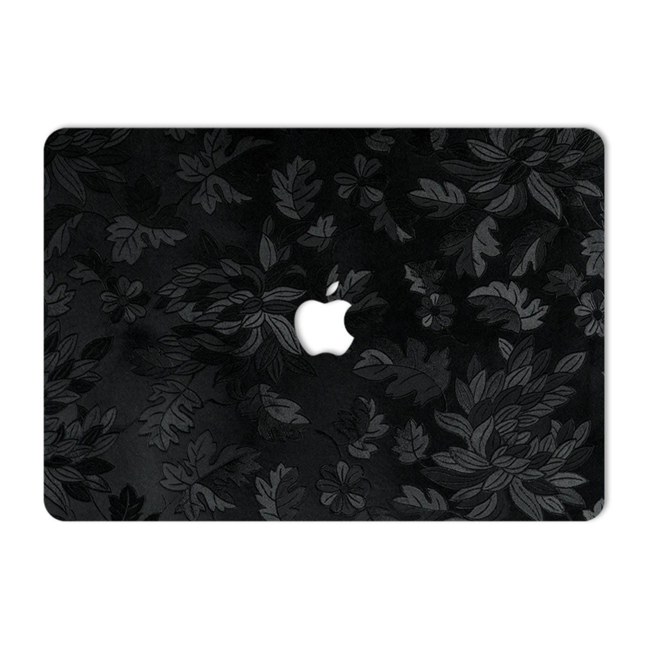 برچسب پوششی ماهوت مدل Black Wild-Flower مناسب برای لپ تاپ Macbook 12inch Retina