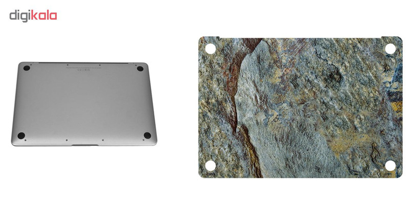 برچسب پوششی ماهوت مدل Cross-Cut-Marble مناسب برای لپ تاپ Macbook 12inch Retina