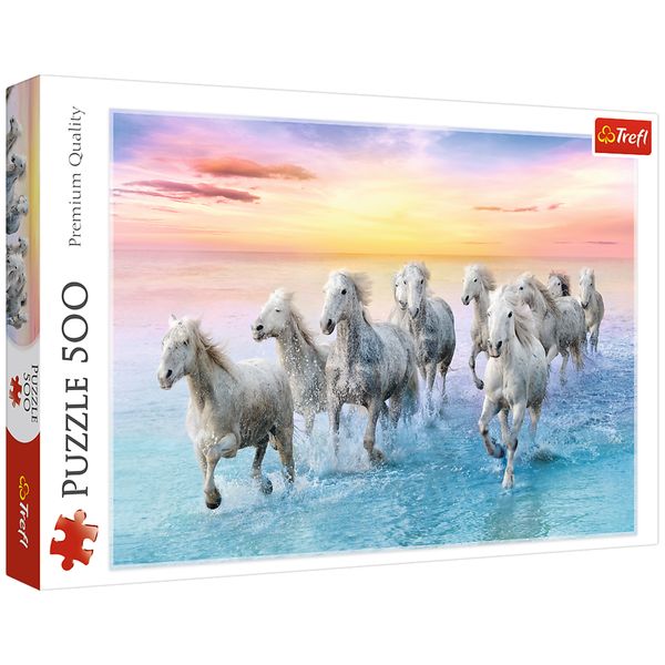 پازل 500 تکه تریفل مدل White Horses پازل 500 تکه تریفل مدل White Horses
