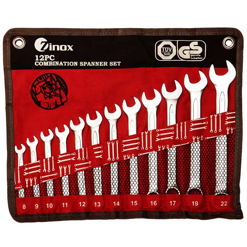 مجموعه 12 عددی آچار یک سر تخت یک سر رینگی زینوکس کد ZX12C