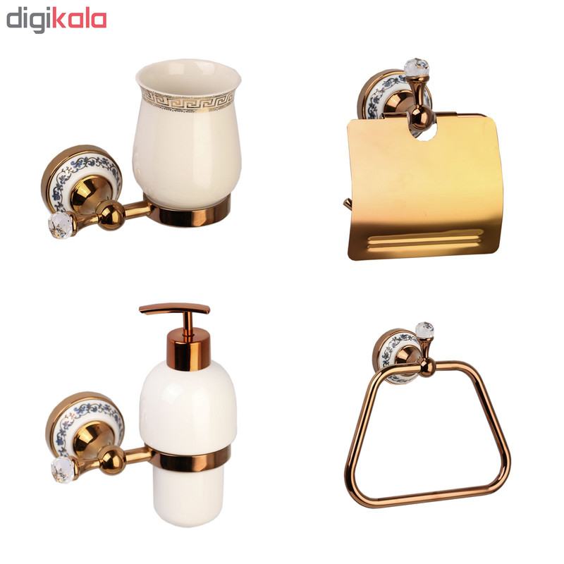 ست سرویس بهداشتی 4 پارچه دلفین مدل 34G-4