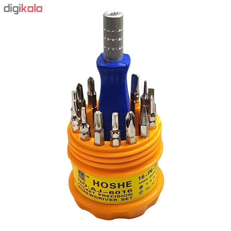 مجموعه 16 عددی سری پیچ گوشتی مدل AJ-6016