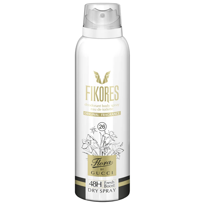 اسپری زنانه فیکورس مدل Gucci Flora By Gucci حجم 200 میلی لیتر