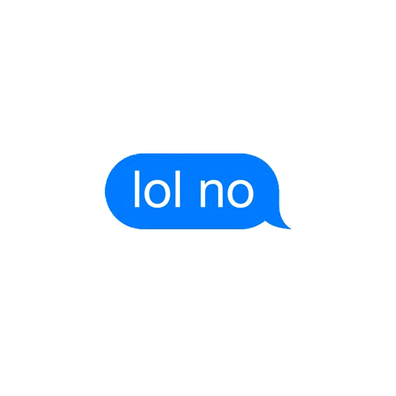 استیکر طرح lol no کد 289