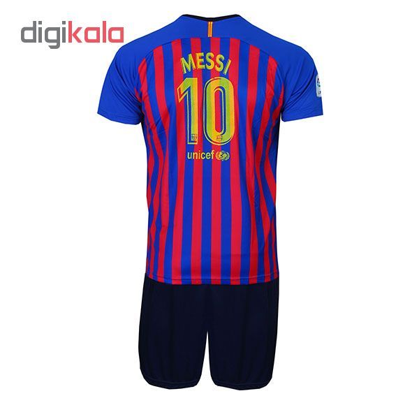 پیراهن و شورت ورزشی پانیل طرح تیم بارسلونا کد 30019