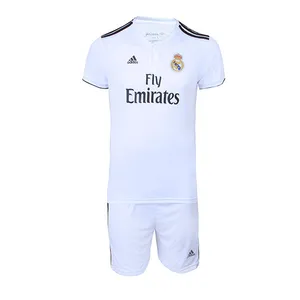 پیراهن و شورت ورزشی پانیل طرح تیم رئال مادرید کد 3007