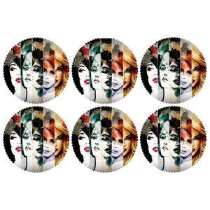 C2-42028 Glass coaster pack of 6