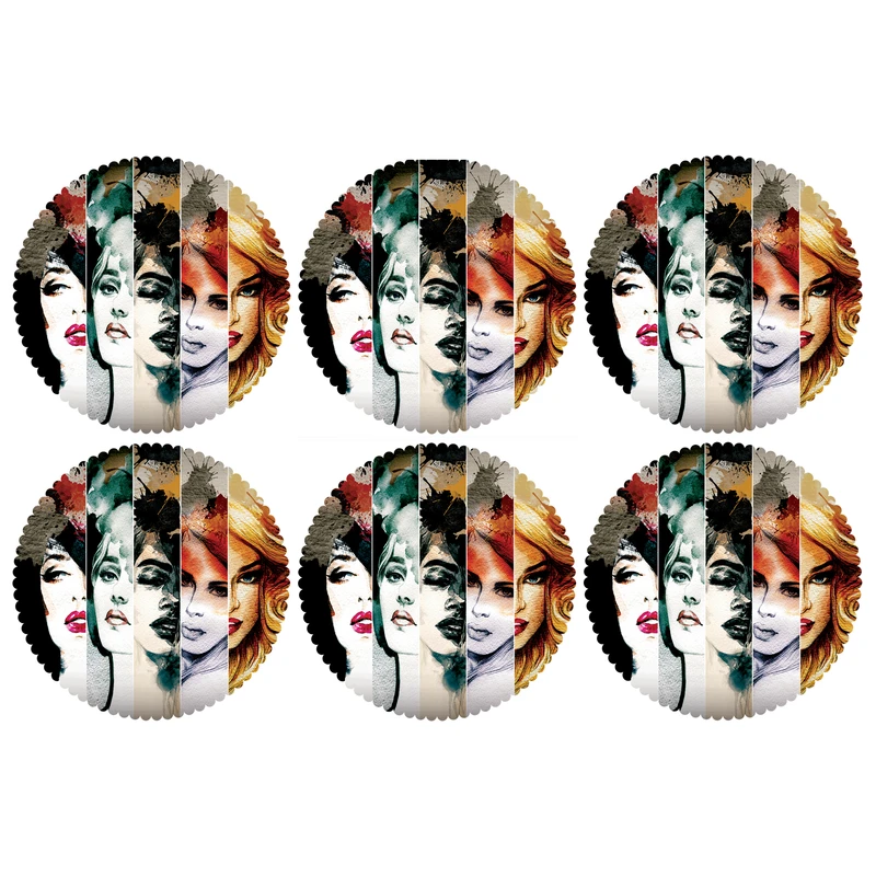 زیر لیوانی مدل C2-42028 بسته 6 عددی