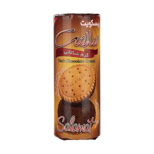 بیسکویت کرم شکلاتی تلخ سلامت - 400 گرم