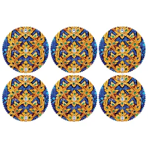 C2-42141 Glass coaster pack of 6