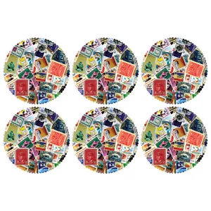 C2-42154 Glass coaster pack of 6