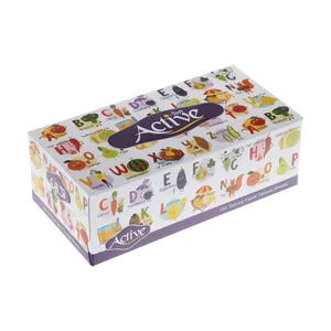 دستمال کاغذی 150 برگ اکتیو مدل Alphabet
