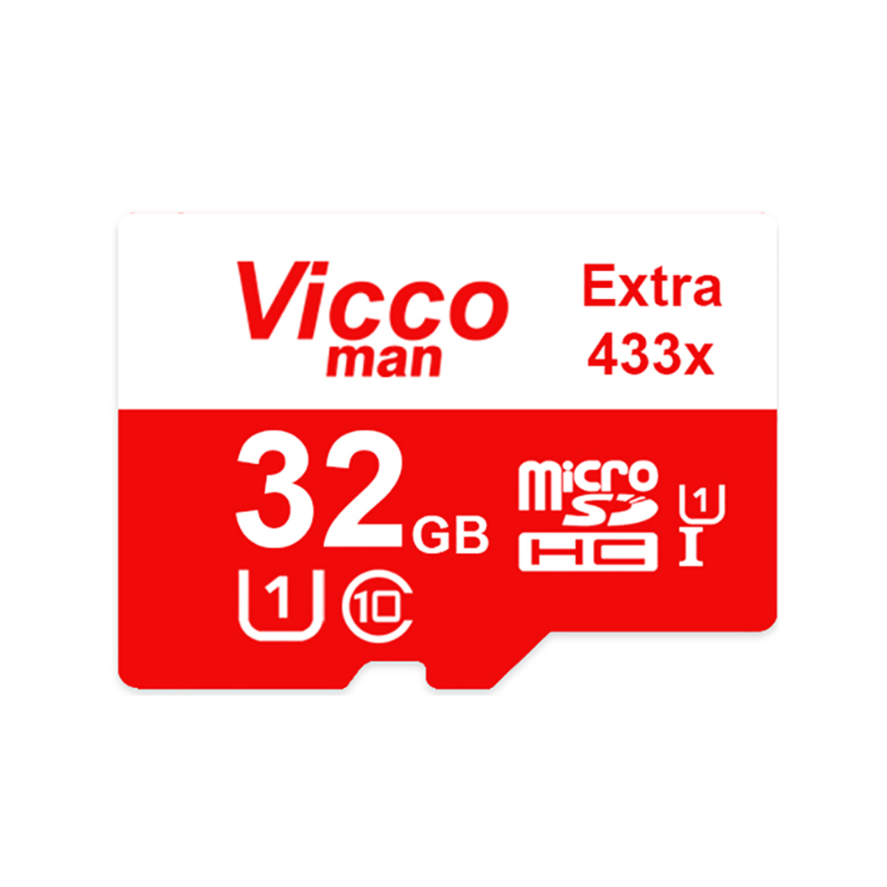 کارت حافظه microSDHC ویکومن مدل Extra 433X کلاس 10 استاندارد UHS-I U1 سرعت 65MBps ظرفیت 32 گیگابایت