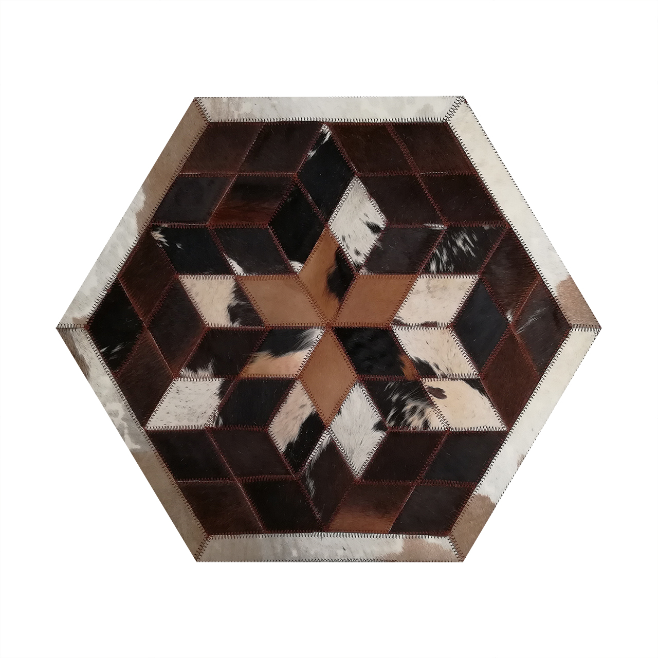 کلاژ فرش پوست و چرم کمالی مدل AD-00459