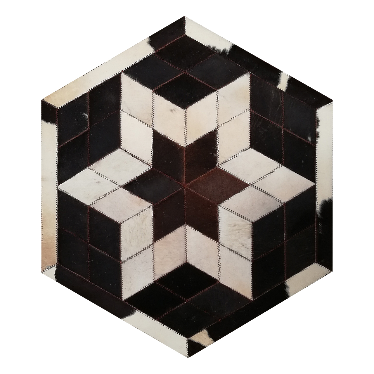 کلاژ فرش پوست و چرم کمالی مدل AD-00461