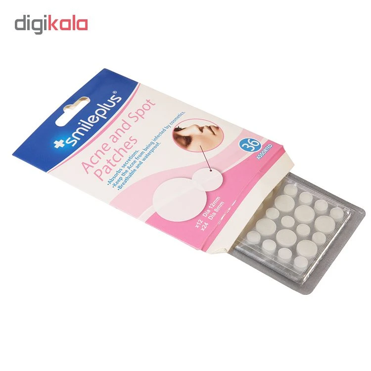 عکس شماره 4 : چسب ضد جوش اسمایل پلاس مدل hy6324 بسته 36 عددی