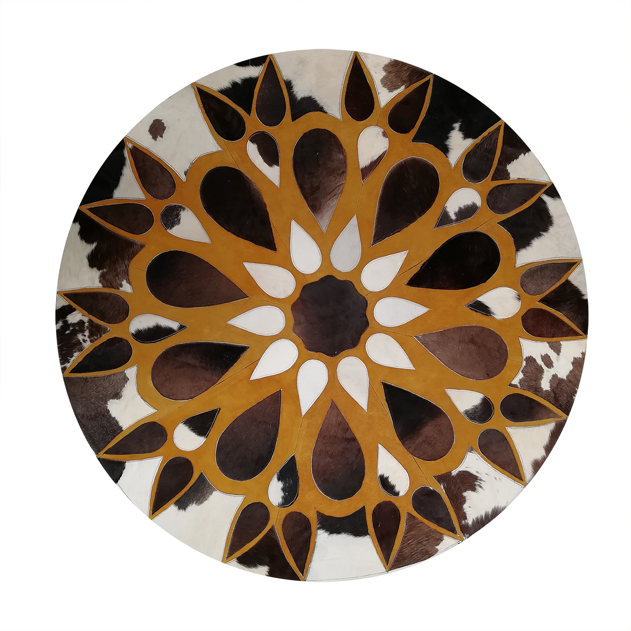 کلاژ فرش پوست و چرم کمالی مدل AD-00469