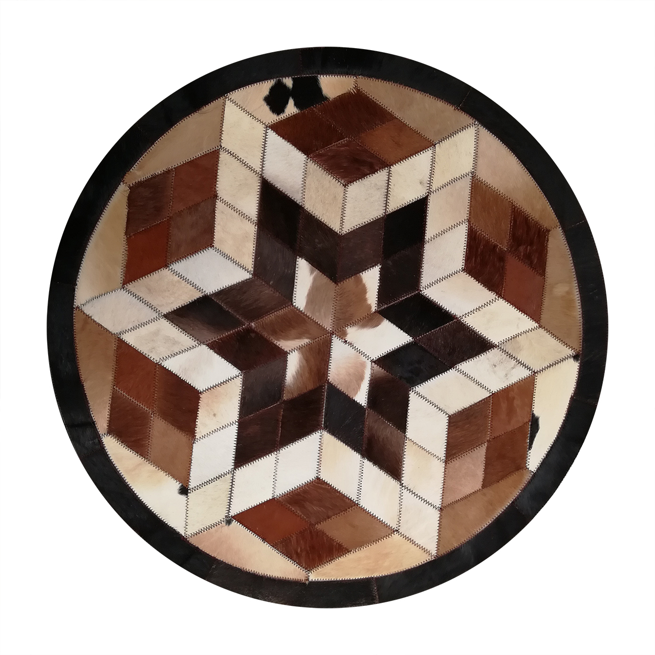 کلاژ فرش پوست و چرم کمالی مدل AD-00478