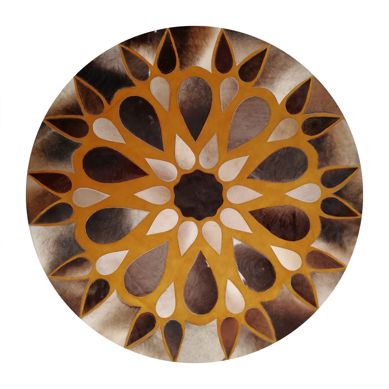 کلاژ فرش پوست و چرم کمالی مدل AD-00487