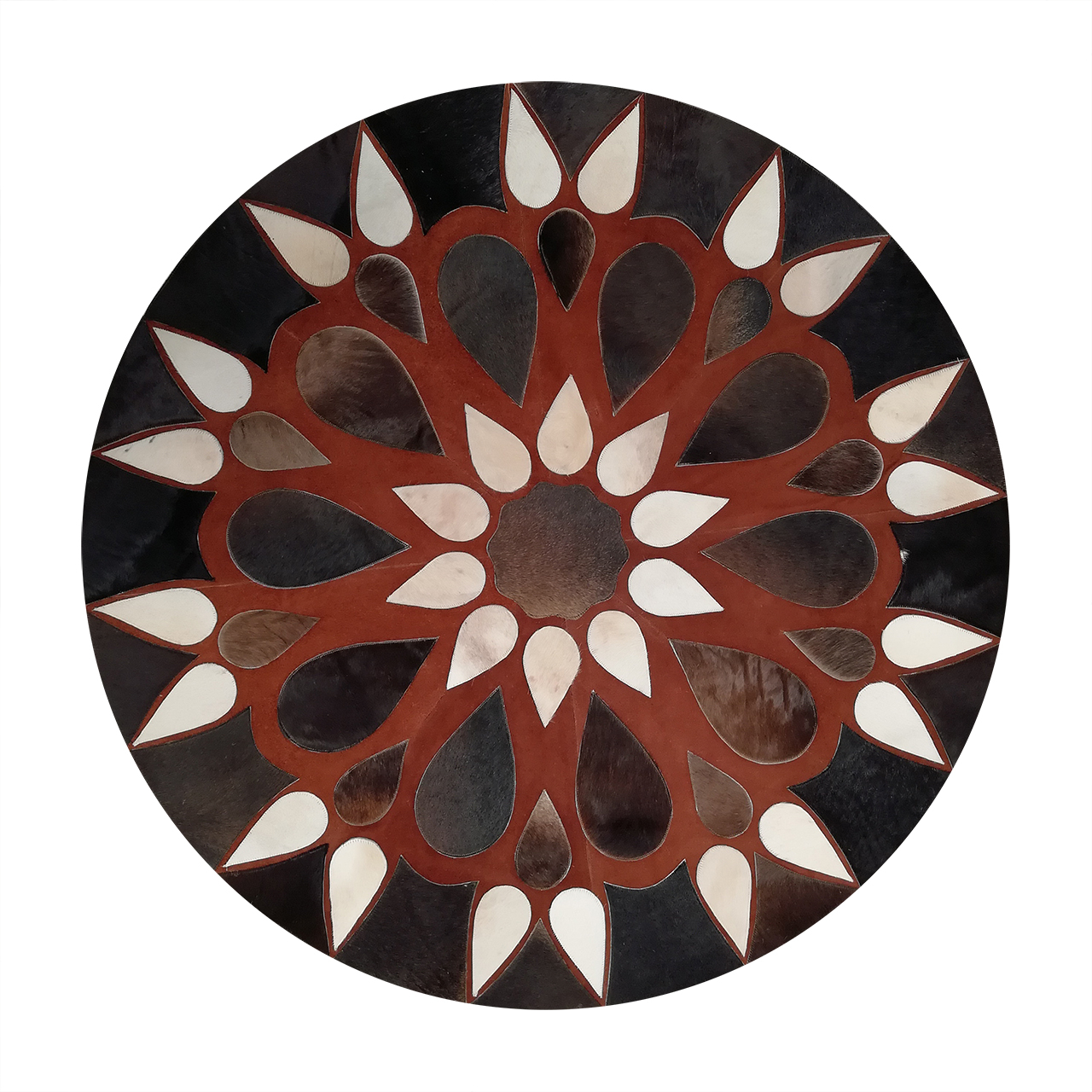 کلاژ فرش پوست و چرم کمالی مدل AD-00488