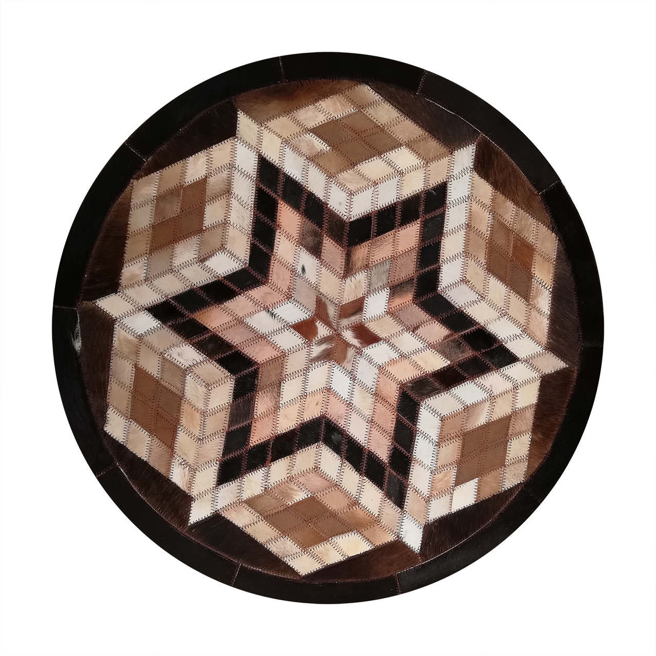 کلاژ فرش پوست و چرم کمالی مدل AD-00491