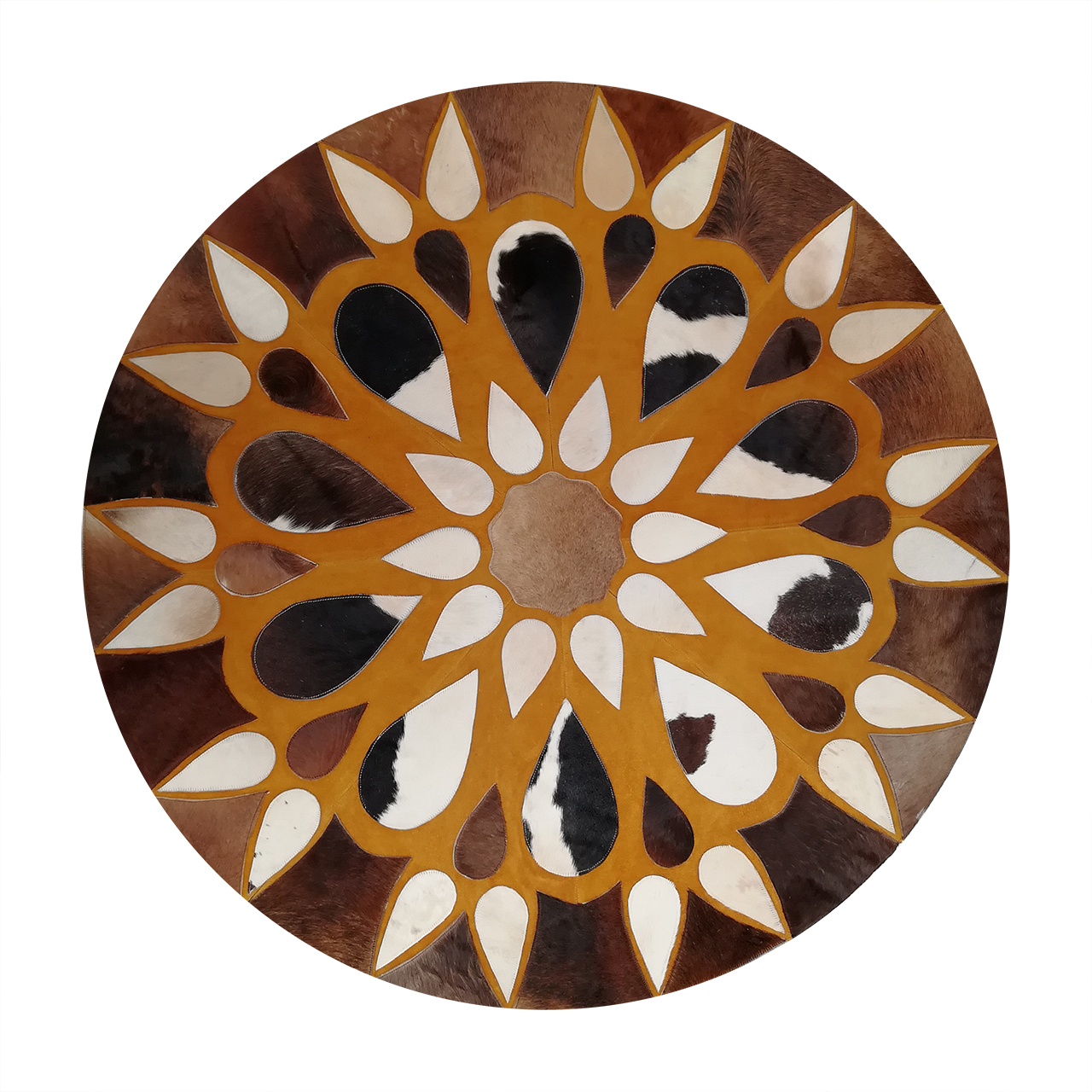 کلاژ فرش پوست و چرم کمالی مدل AD-00496