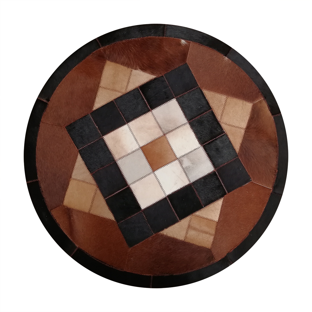 کلاژ فرش پوست و چرم کمالی مدل AD-00504