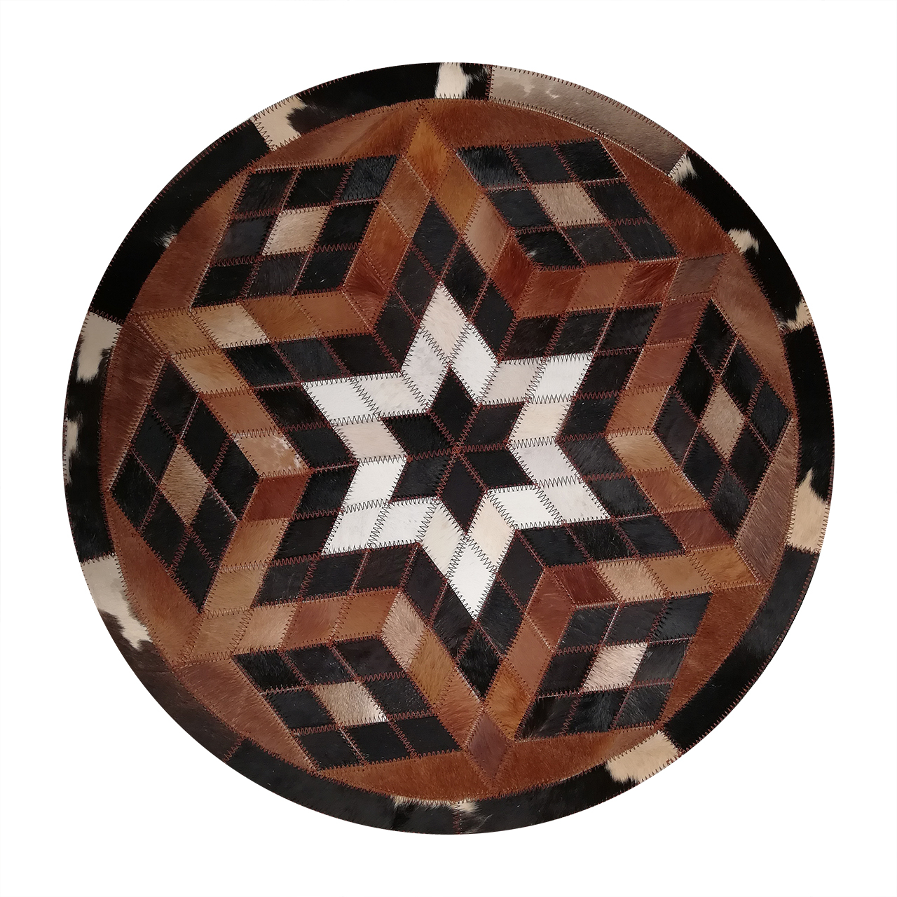 کلاژ فرش پوست و چرم کمالی مدل AD-00507