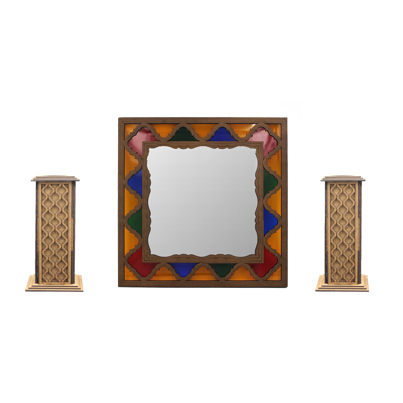 آینه و شمعدان مدل اسپهبد 54