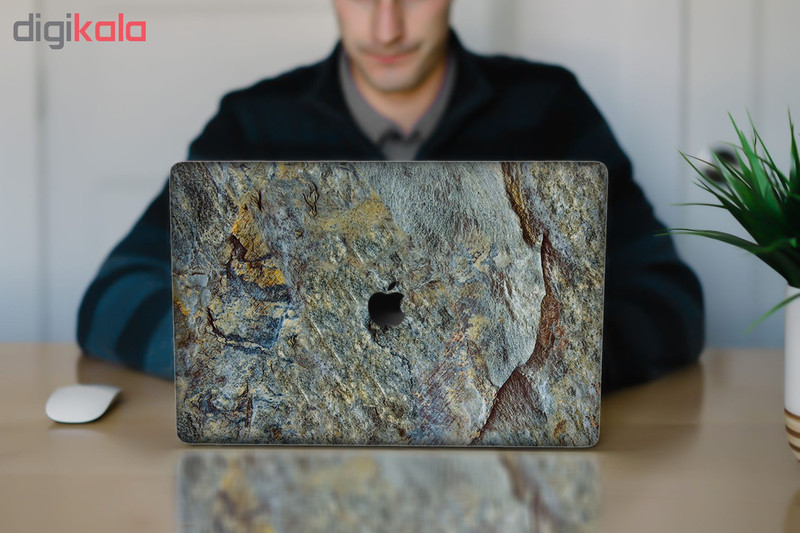 برچسب پوششی ماهوت مدل Cross-Cut-Marble مناسب برای لپ تاپ اپل Macbook Pro 2016 15inch Retina