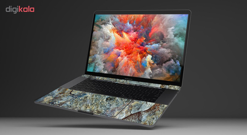 برچسب پوششی ماهوت مدل Cross-Cut-Marble مناسب برای لپ تاپ اپل Macbook Pro 2016 15inch Retina