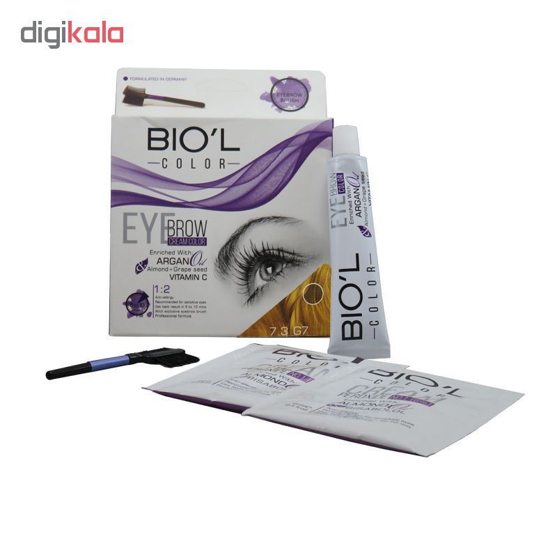 کیت رنگ ابرو بیول شماره 7.3 حجم 15 میلی لیتر بلوند طلایی متوسط