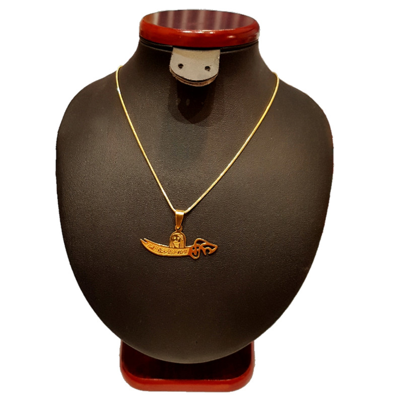 گردنبند مردانه طرح ذوالفقار کد p3000