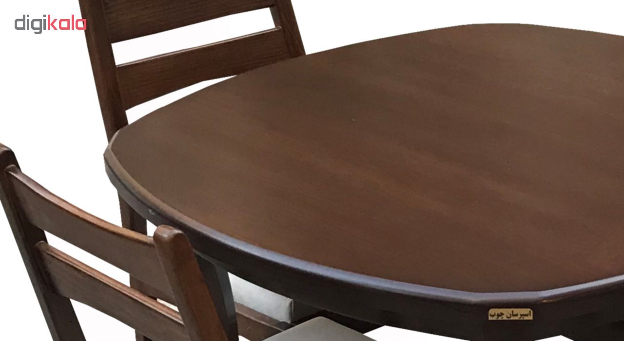 میز و صندلی ناهار خوری اسپرسان چوب مدل Sm38