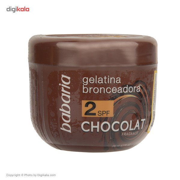کرم برنز کننده باباریا مدل Chocolat Spf2 حجم 200 میلی لیتر