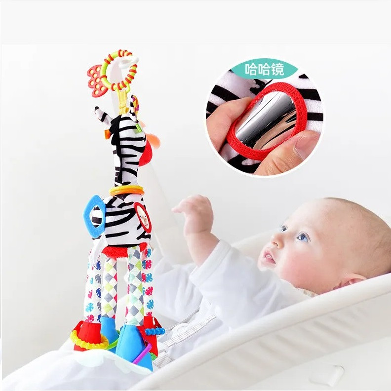 آویز تخت کودک سوزی مدل WLTH22-0445 طرح گورخر