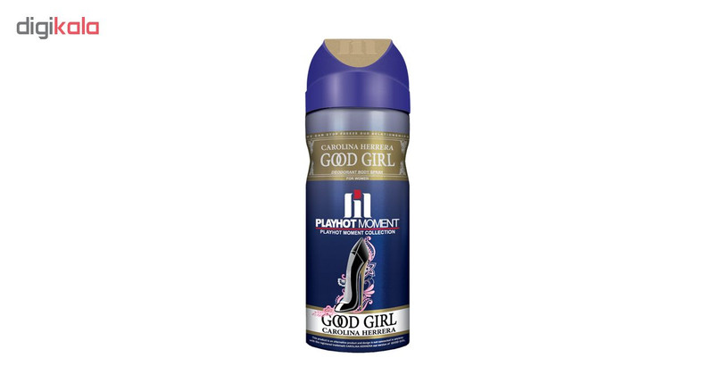 اسپری خوشبو کننده بدن زنانه پلی هات مومنت مدل CAROLINA HERRERA GOOD GIRL حجم 200 میلی لیتر