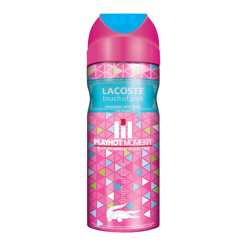 اسپری خوشبو کننده بدن زنانه پلی هات مومنت مدل LACOSTE TOUCH Of Pink حجم 200 میلی لیتر اسپری خوشبو کننده بدن زنانه پلی هات مومنت مدل LACOSTE TOUCH Of Pink حجم 200 میلی لیتر
