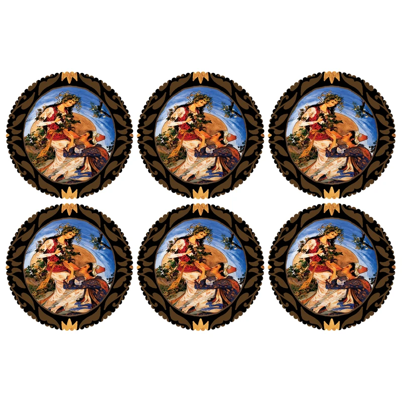 زیر لیوانی مدل C2-42412 بسته 6 عددی