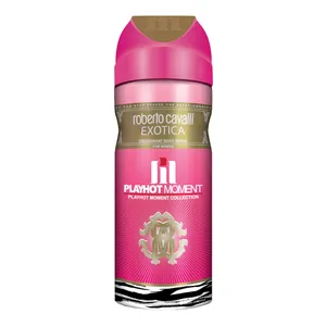 اسپری خوشبو کننده بدن زنانه پلی هات مومنت مدل ROBERTO CAVALLI  EXOTICA حجم 200 میلی لیتر