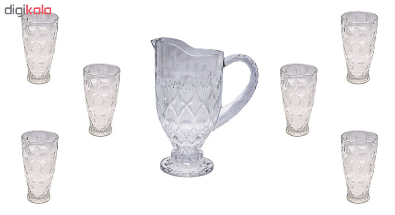 ست پارچ و لیوان 7 پارچه کد E002