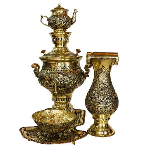 سرویس سماور زغالی مدل CS5B110 ظرفیت 5 لیتر