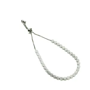 دستبند نقره زنانه کد 25