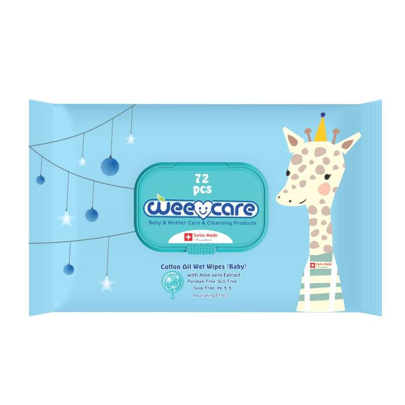 دستمال مرطوب کودک وی کر کد335 بسته 72 عددی