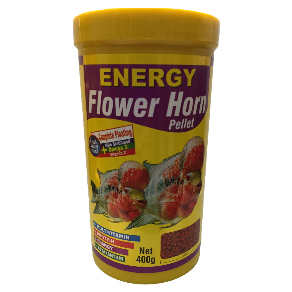 غذا ماهی انرژی مدل Flower Horn pellet حجم 1000 میلی لیتر