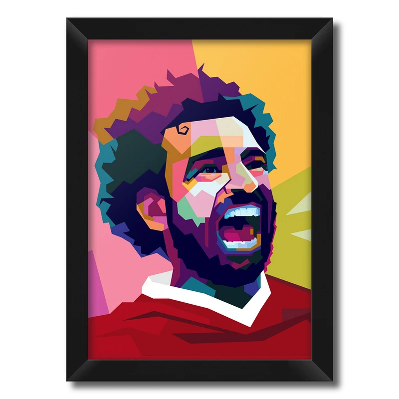 تابلو فنچ آرت طرح محمد صلاح لیورپول کد SP117A