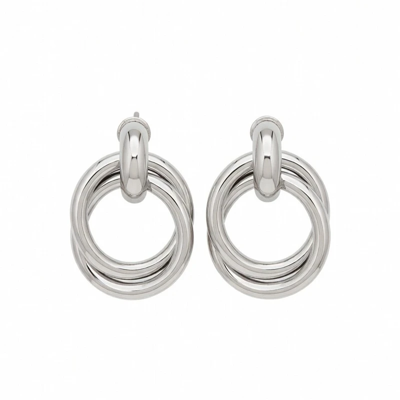 گوشواره حلقه‌ای زنانه مدل 3188