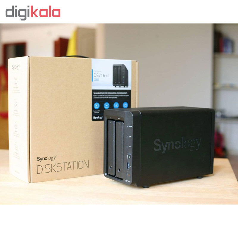 ذخیره ساز تحت شبکه سینولوژی مدل DiskStation DS716 Plus II