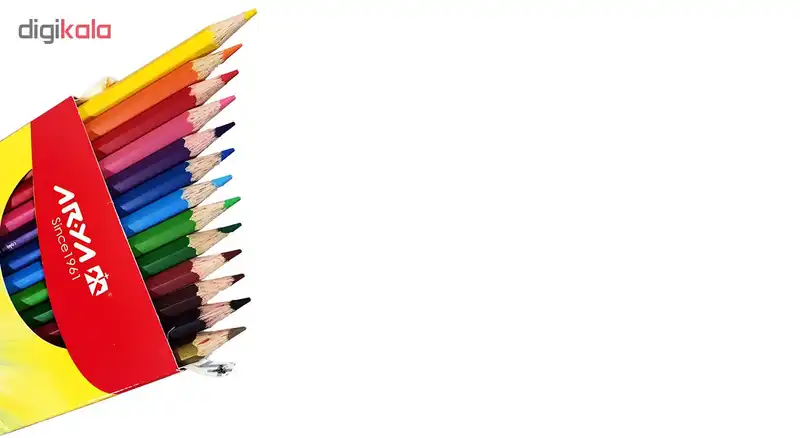 مداد رنگی 12 + 1 رنگ آریا کد 3016-Ruins